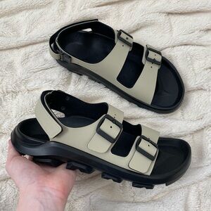 NWOT Birkenstock Mogami Terra women’s sandals Eucalyptus Birko-Flor Sz 39/ 8.5